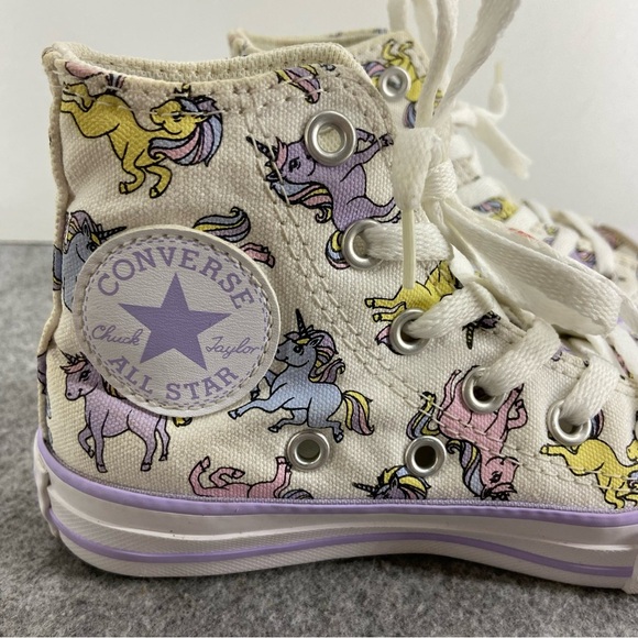 Converse Chuck Taylor All Star High Tops Unicorns Child Size 11 - Picture 2 of 12